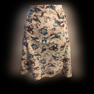 Patterned Cream Skirt